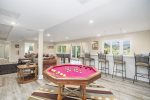 Card table converts to a bumper pool table
